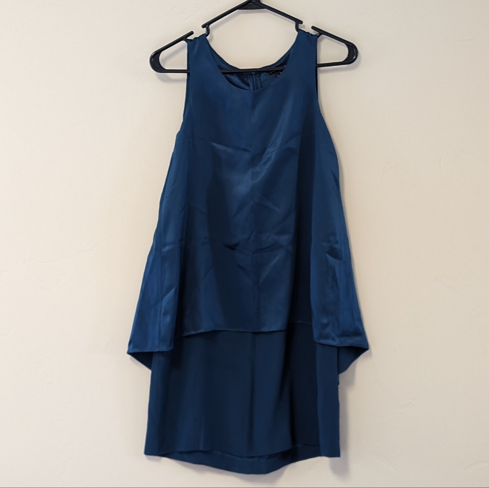 A line silk swing dress Theory 2